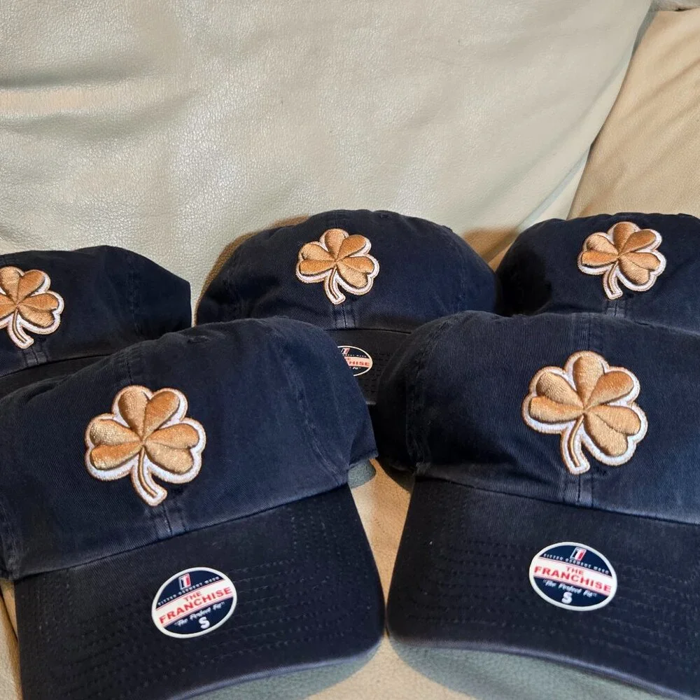 ☘️'NWT Notre Dame Fighting Irish Twins Enterprise Franchise Fitted Hat Small